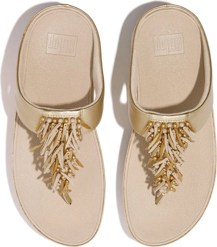 Rumba Beaded Wedge Flip Flop - Image 3