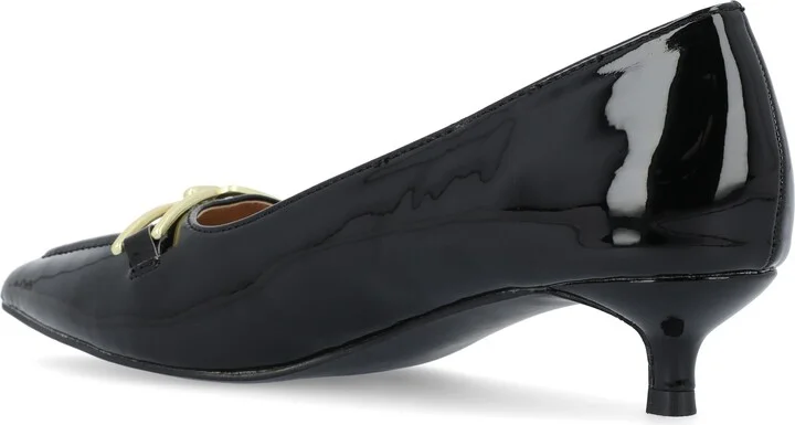 Rumi Metal Bit Kitten Heel Pump - Image 2