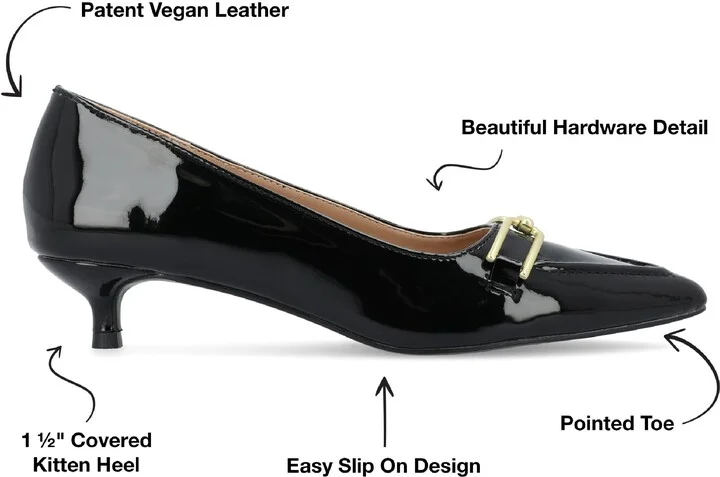 Rumi Metal Bit Kitten Heel Pump - Image 7