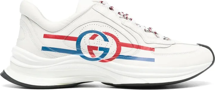 Run leather sneakers