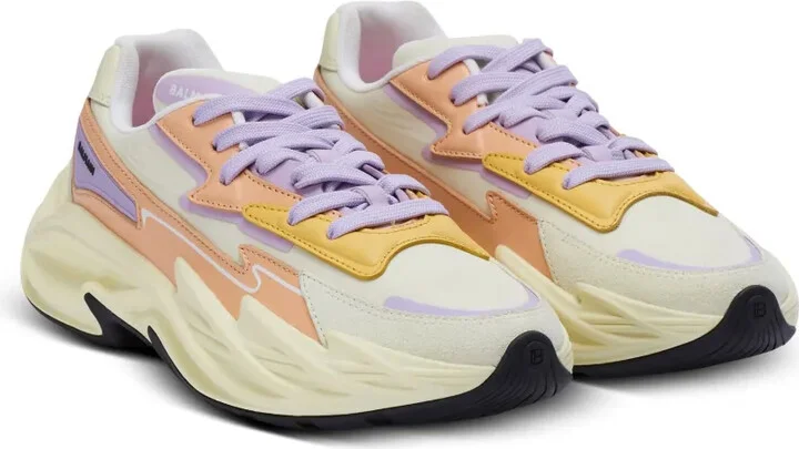 Run-Row panelled leather trainers - Image 2