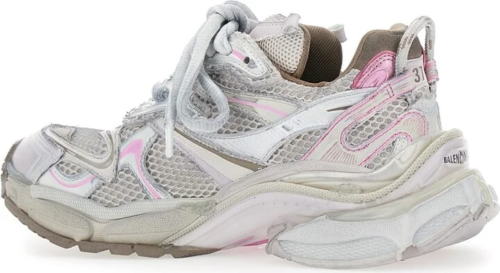 'runner 2.0' Multicolor Low Top Sneakers With Runner Logo In Tech Fabric Woman - Image 3