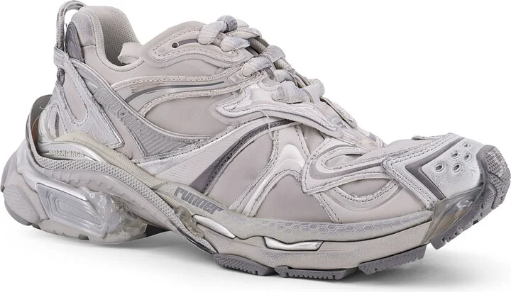 Runner 2 Nylon Low-top Sneakers With Leather Inserts - Image 2