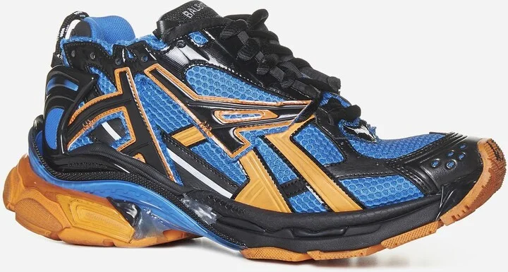 Runner Faux Leather And Mesh Sneakers - Image 2