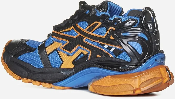 Runner Faux Leather And Mesh Sneakers - Image 3