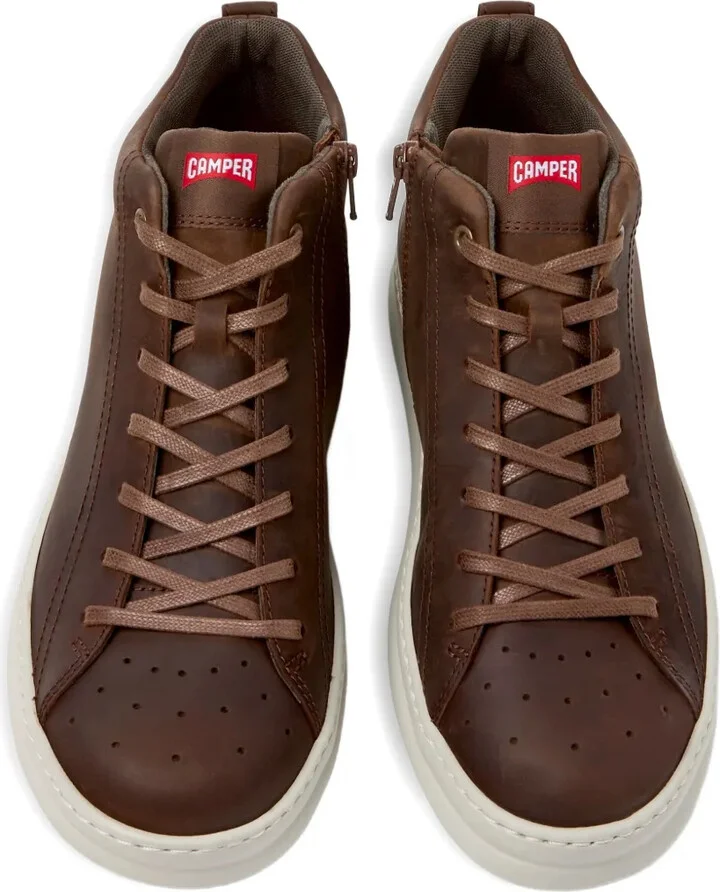 Runner lace-up leather sneakers - Image 4