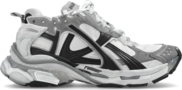 ‘Runner’ Lace-up Sneakers, , - Grey