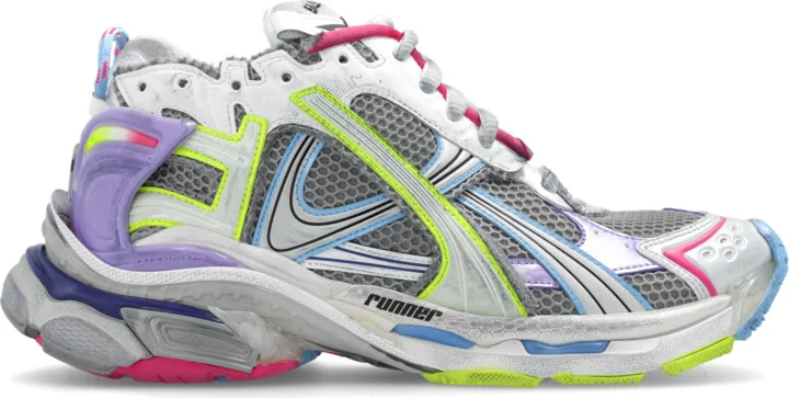 ‘Runner’ Lace-up Sneakers, , - Multicolour