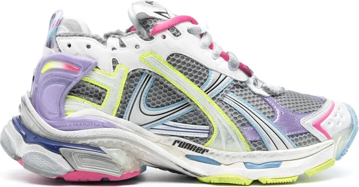 Runner mesh-panelled sneakers