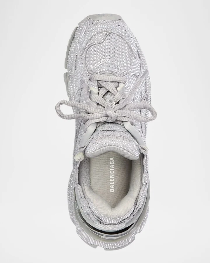 Runner Rhinestone-Embellished Fashion Sneakers - Image 3