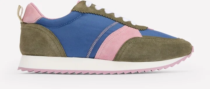 Runner Sneakers, Blue Colourblock
