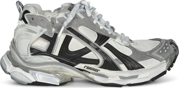 Runner Sneakers White-black-grey