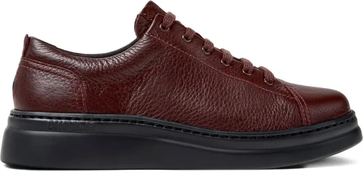 Runner Up leather lace-up sneakers