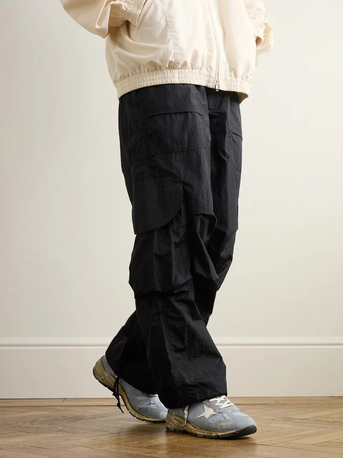 Running Dad Distressed Rubber and Leather-Trimmed Mesh and Suede Sneakers - Image 2