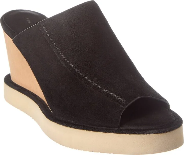 Running In Suede Wedge Sandal