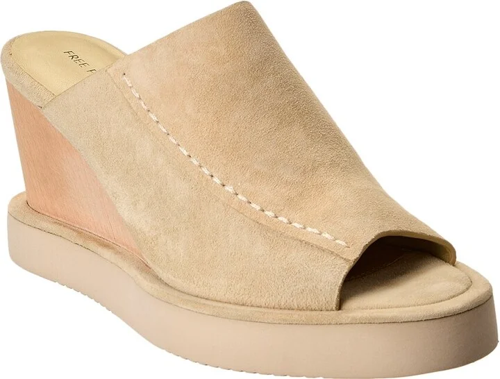 Running In Suede Wedge Sandal