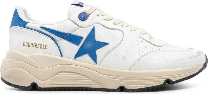 Running leather sneakers