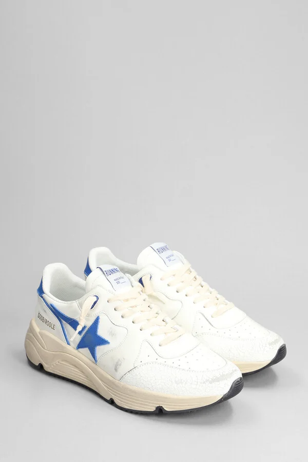 Running Sneakers In White Leather - Image 2