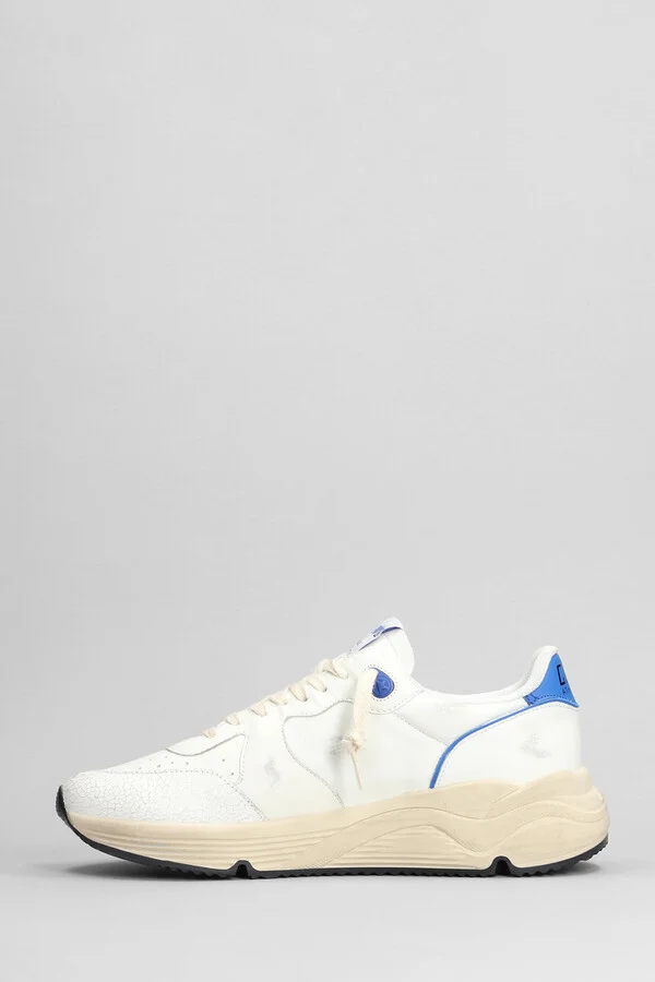 Running Sneakers In White Leather - Image 3