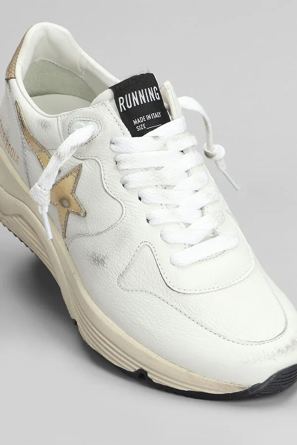 Running Sneakers In White Leather - Image 5