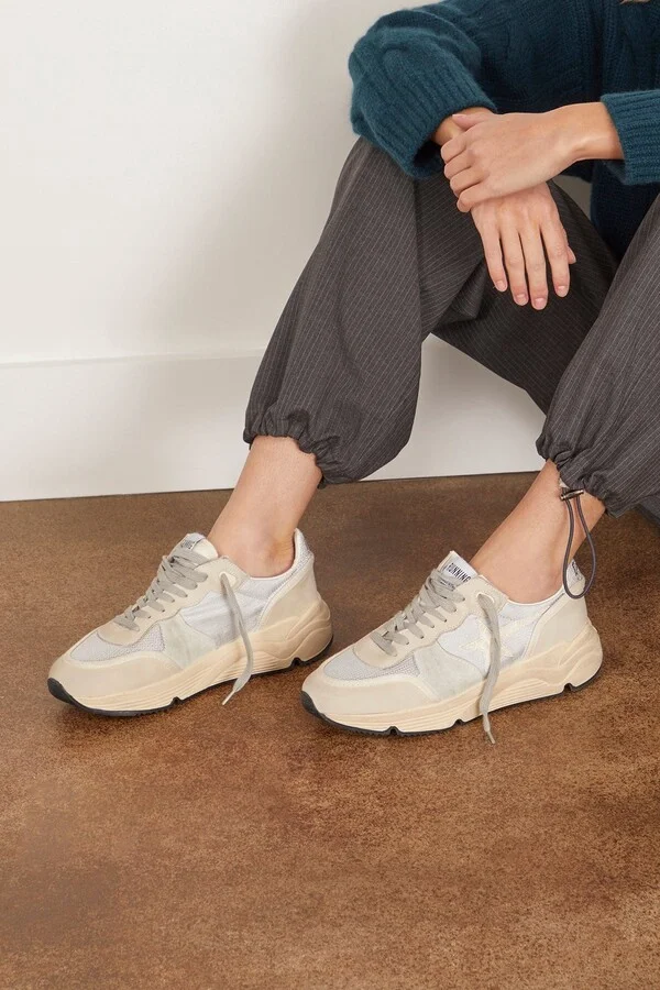 Running Sole Sneaker in Silver/Ice/Buttercream - Image 2