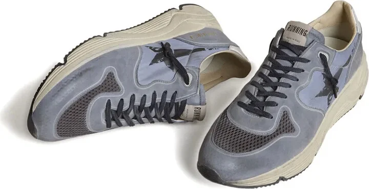 Running sole star-embellished leather sneakers - Image 2