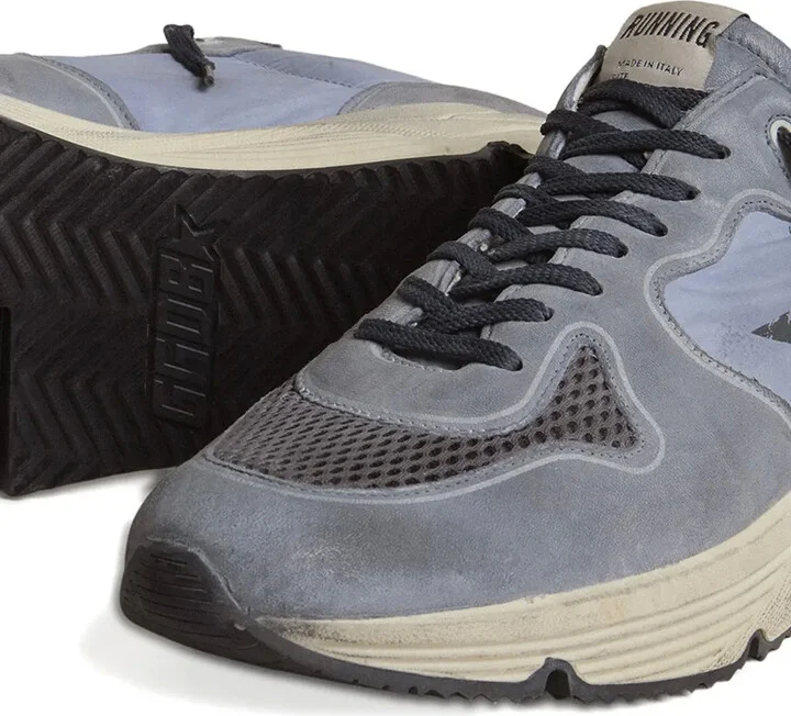 Running sole star-embellished leather sneakers - Image 3