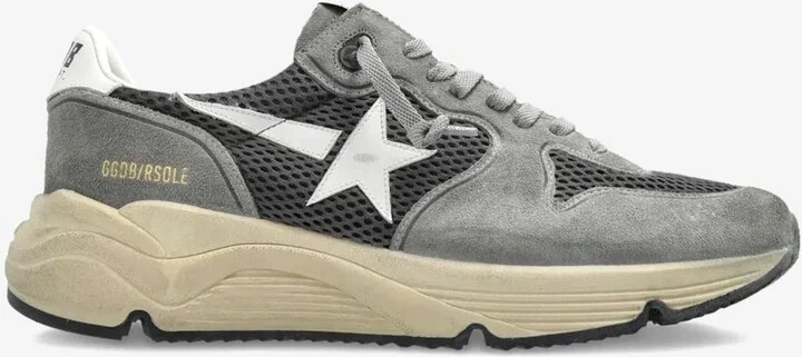 Running Sole Suede and Leather Sneakers