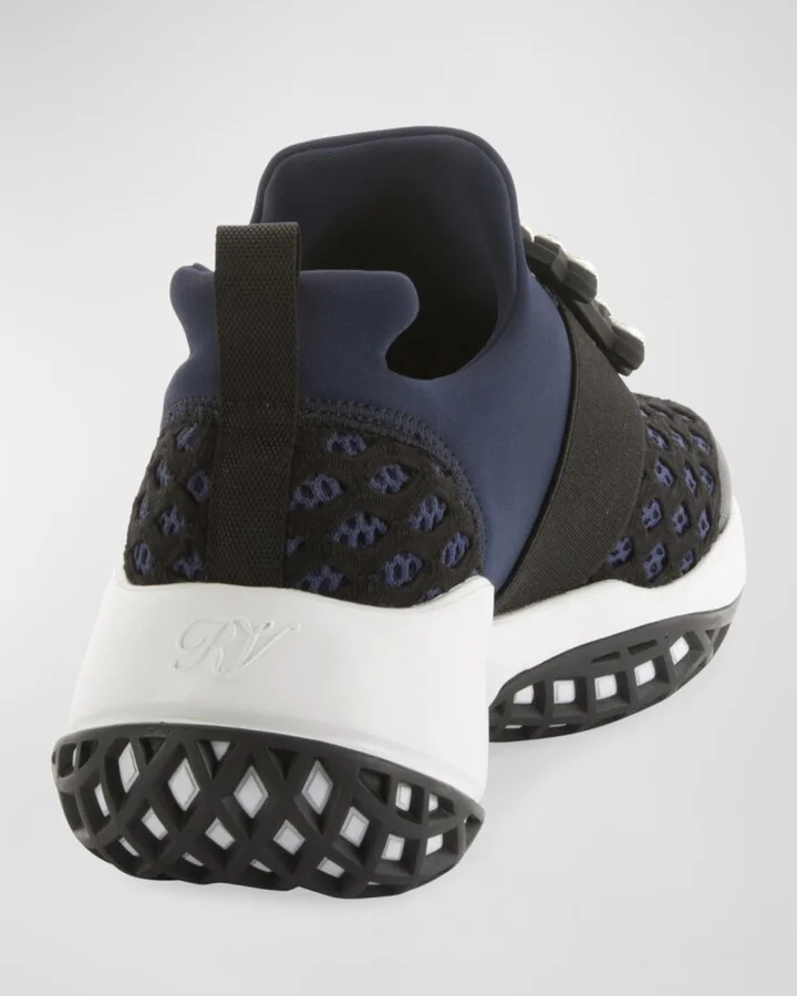 Running Strass Buckle Stretch Sneakers - Image 10