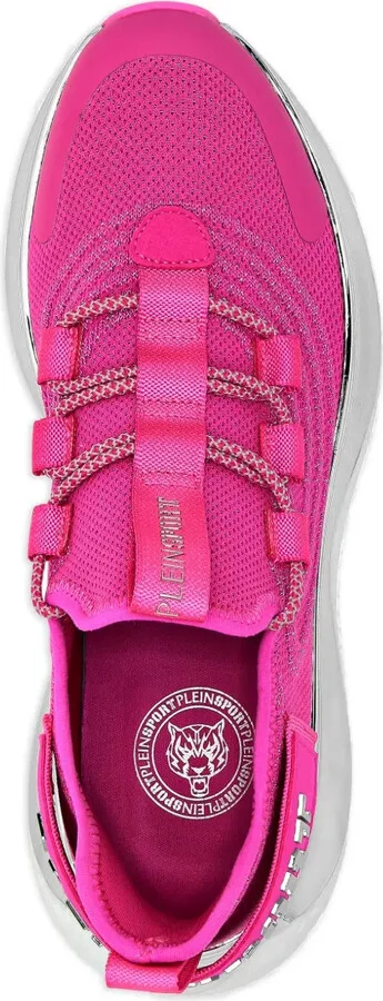Runnr logo-plaque knitted sneakers - Image 4