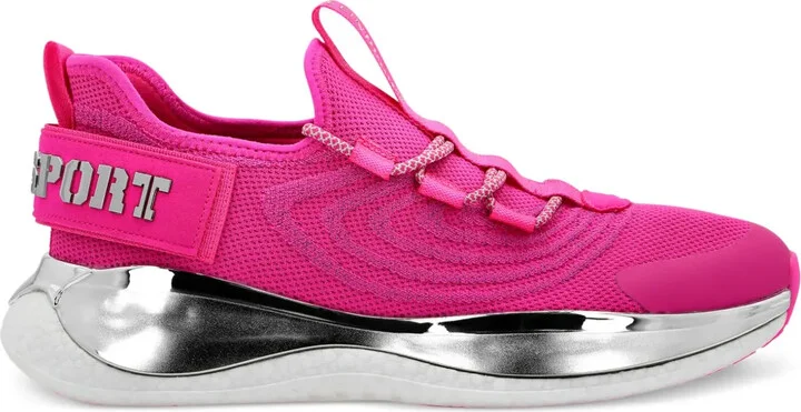 Runnr logo-plaque knitted sneakers