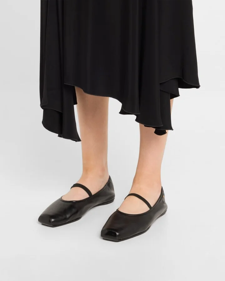 Runway Leather Mary Jane Ballerina Flats - Image 4