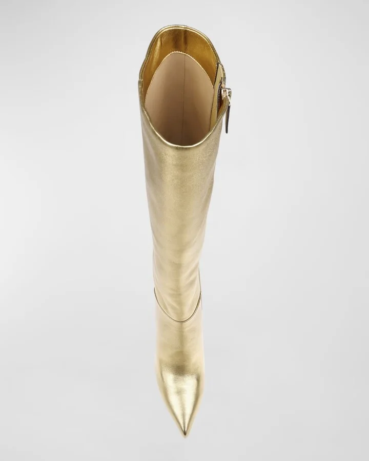 Runway Stiletto Knee Boots - Image 9