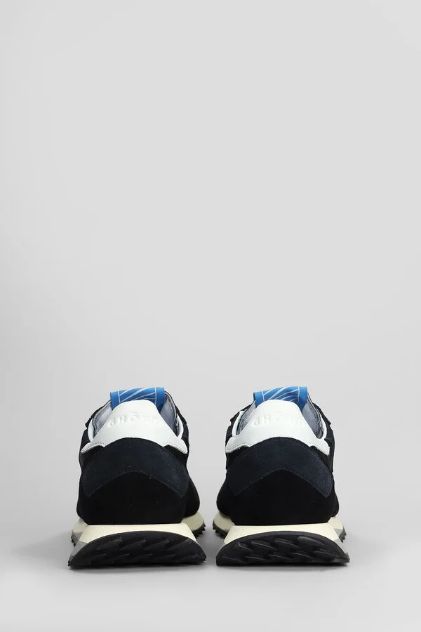 Rush Low Sneakers In Black Suede And Fabric - Image 4