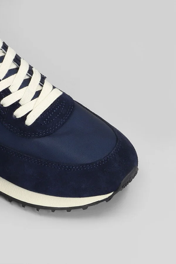 Rush Sneakers In Blue Suede And Fabric - Image 5
