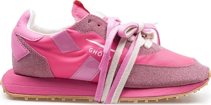 Rush Starlight Nylon And Glitter Sneakers Fuchsia