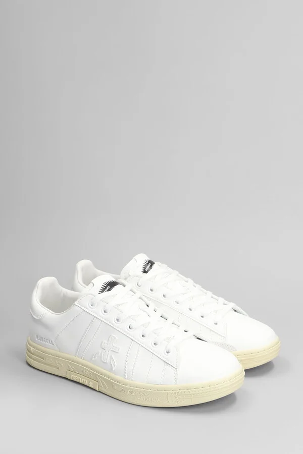 Russell Sneakers In White Leather - Image 2