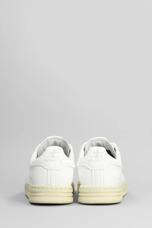 Russell Sneakers In White Leather - Image 4