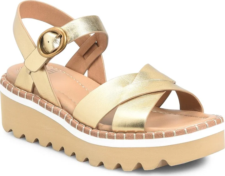 Ruthie Ankle Strap Platform Wedge Sandal