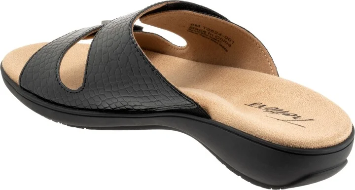 Ruthie Croc Embossed Slide Sandal - Multiple Widths Available - Image 2