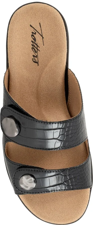 Ruthie Croc Embossed Slide Sandal - Multiple Widths Available - Image 5