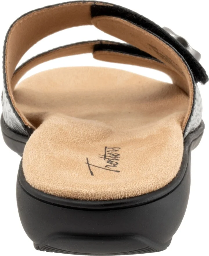 Ruthie Croc Embossed Slide Sandal - Multiple Widths Available - Image 7
