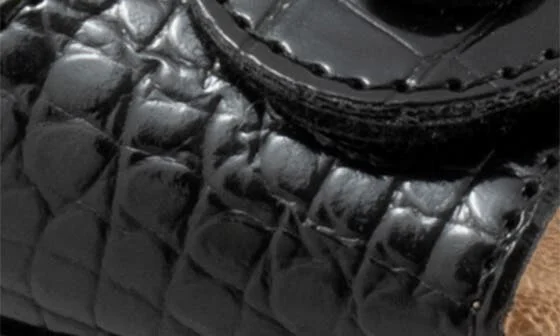 Ruthie Croc Embossed Slide Sandal - Multiple Widths Available - Image 10