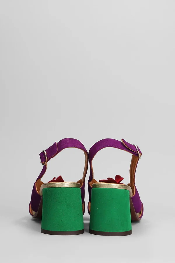 Rutina 46 Pumps In Viola Suede - Image 4