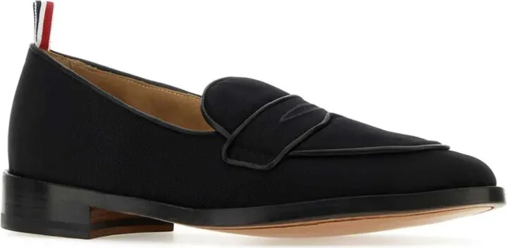 RWB-stripe canvas penny loafers - Image 2