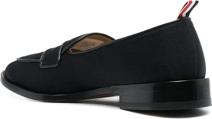 RWB-stripe canvas penny loafers - Image 3