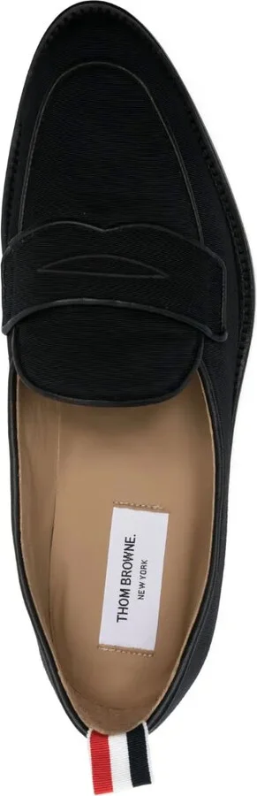 RWB-stripe canvas penny loafers - Image 4