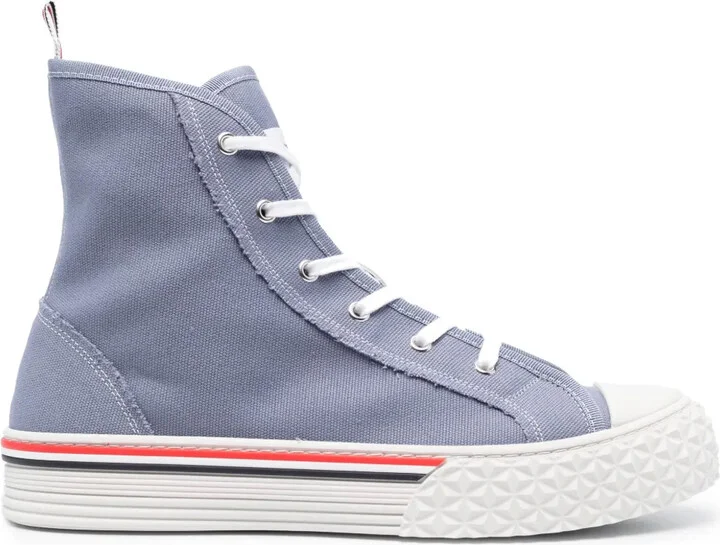 RWB-stripe high-top sneakers