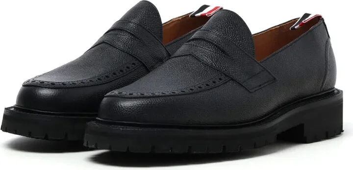 RWB-stripe leather loafers - Image 2