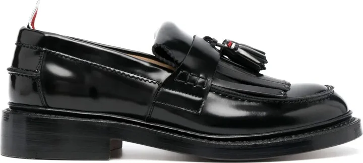 RWB-tab leather loafers